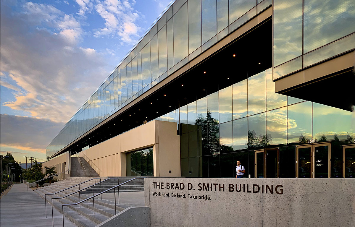 The Brad D. Smith Building at Intuit’s headquarters in Mountain View, CA.